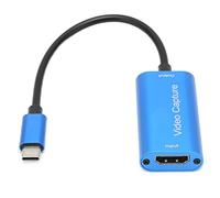 PUSOKEI Video Capture Cards, 4K HDMI to USB C Video Capture Device, 1080P HD 60fps Broadcast Live and Record Video Audio Grabber for Gaming, Streaming, Video Conference