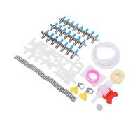 PUSOKEI Watering System with Leakproof Drinkers for Outdoor Farming - 22 Nipples Plastic Kit