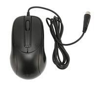 PUSOKEI Wired Mouse, 3 Buttons Desktop PS/2 Optical Scroll Mouse, Ergonomic Gaming Mice for Laptops and PCs, Right or Left Hand Use, Black