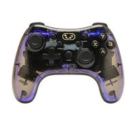 PUSOKEI Wireless Gaming Controller Gamepad, RGB Backlight Bluetooth Joystick Gamepad Game Controller for Phone, TV, PC 7/8/10, with Stand