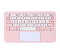 PUSOKEI Wireless Gaming Keyboard, Wireless Keyboard Wireless Keyboard Portable Scissor Key Foot Keyboard with Touchpad for Android for OS X for Windows, Scissor Key Foot Structure (Pink)