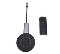 PUSOKEI Wireless HDMI Transmitter and Receiver, 4K Decode & 1080P Output, 50m/164ft, Portable 5G/2.4G Wireless HDMI Extender for PC Laptop Projector Display