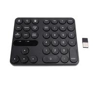 PUSOKEI Wireless Number Pad, Wireless Numeric Keypad for Multi-Device, Quiet Touch and Round Keycaps, 35 Keys Portable Numpad for Data Entry, Financial Accounting, for PC