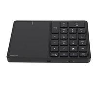 PUSOKEI Wireless Numeric Keypad,2.4G 22 Keys Touch Screen Number Numpad,Lightweight Portable Mini Number Pad for Laptop,Notebook,Desktop,PC (Black)