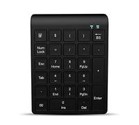 PUSOKEI Wireless Numeric Keypad, 27 Keys BT Digital Keyboard, Fast Data Transfer Speed, Automatic Sleep Function, for Laptop Desktop Tablet