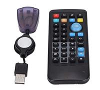 PUSOKEI Wireless USB Computer Remote Control, 18m Range, 34 Keys, 6 Multimedia Hotkeys, for Windows, for DVD/VCD/MP3/Audio Media