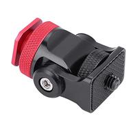 PUSOKEI Wood Shoe Holder, Flash Hot Shoe Adapter High Strength for the Camera (Black Red)