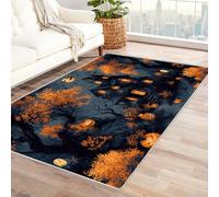 PUSRDEO Fantasy Botanical Digital Print Carpet Phantom Non Shedding Carpet For Dorm, Common Area, Meeting Space, Rubberized Grip Durable(Purple)-240x300cm