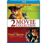 PUSS IN BOOTS 2-MOVIE COLLECTION - Region A Blu Ray,US Import
