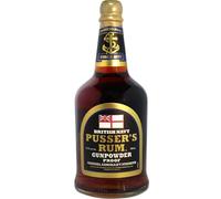 Pussers Rum, Black Label Gunpowder Rum, 70 cl, 54.5 % ABV, Original Royal Navy Rum, produced at original Admiralty Strength