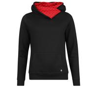 Pussy Deluxe Black dotties on red shawl hoodie & hairband Hoodie black red S