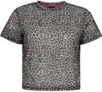 Pussy Deluxe Cropped Mesh Top with Leopard Print T-Shirt multicolour XL