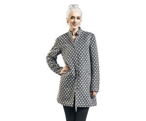 Pussy Deluxe Dotties Short Coat Short Coat grey white L