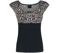 Pussy Deluxe Leo Evie Shirt T-Shirt black leopard L