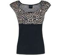 Pussy Deluxe Leo Evie Shirt T-Shirt black leopard XL