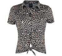 Pussy Deluxe Leopard Print Short Blouse Blouse leopard S