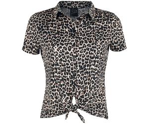 Pussy Deluxe Leopard Print Short Blouse Blouse leopard S