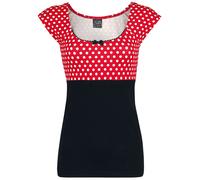 Pussy Deluxe Red Dots Basic Shirt T-Shirt black red XL