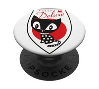 Pussy Deluxe Shield Pink Star Eyes Cat PopSockets Adhesive PopGrip