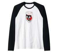 Pussy Deluxe Shield Pink Star Eyes Cat Raglan Baseball Tee