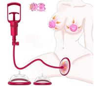 Pussy Pump Nipple Suckers Women Sex Toys, Red Vagina Pump Clit Pump for Female to Enhance Sexual Pleasure, UK Adult Sex Toys Games Nipple Clitoral Stimulator for Woman Couples Pleasure