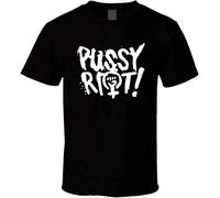 Pussy Riot Punk Rock Men's T-Shirt Unisex Black Tee XXL