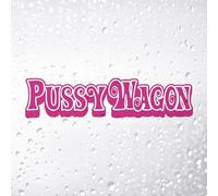 Pussy Wagon Funny Car Sticker, Campervan Van Window Bumper Decal