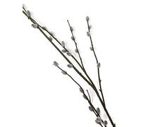 Pussy Willow Spray x 100cm Artificial Floral Home Leaf Greenery Twig