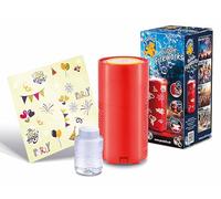 PUSTEFIX Bubble Fireworks, 70ml Bubble Solution, LED Lights, Sticker Set For Decoration, Colourful Bubbles, Made in Germany, Birthdays, Weddings, Parties for Children and Adults