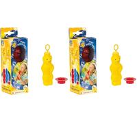 PUSTEFIX Magic Bubble Bear, 180ml Bubble Solution, Colourful Bubbles, Made in Germany, Soap Bubbles Toy for Children's Birthdays, Weddings, Parties for Children and Adults, Red (Pack of 2)