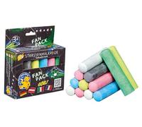 PUSTEFIX Malefix Street Painting Chalk Fan Set, Pack of 12, Painting Chalk for Children and Adults, Variety of Colours, Bright and Strong, Water-Soluble and For Street and Yard