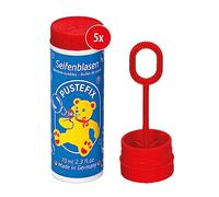 Pustefix Soap Bubbles 70 ml Bulk Pack Made in Germany for Children and Adults (5 Tubs, Soap Bubbles)