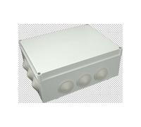 Puszka n/t hermetyczna 300x220x120 12 dławików IP65 szara S-BOX 606
