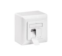 68572 wall socket white IEEE 802.3at cat: 6a RJ45 socket x2 8p8c GOOBAY