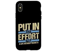 Put in the Effort Motivational Entrepreneur Teacher Quote Case for iPhone X/XS
