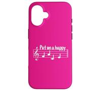 Put on a Happy Face Sheet Music Notes Case for iPhone 16