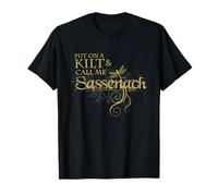 Put on a Kilt and Call me Sassenach Dragonfly Scottish T-Shirt