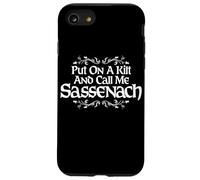 Put On A Kilt and Call Me Sassenach Thistle White Print Case for iPhone SE (2020) / 7 / 8