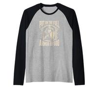 Put On The Full Armor of God Christian Raglan Baseball Tee