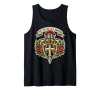 Put On The Full Armor of God Graphic Christian Trad Style Tank Top
