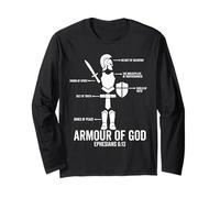put on the whole armor of god christian Ephesians 6:13 Jesus Long Sleeve T-Shirt