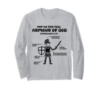put on the whole armor of god christian Ephesians 6:13 Jesus Long Sleeve T-Shirt