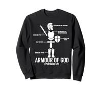 put on the whole armor of god christian Ephesians 6:13 Jesus Sweatshirt