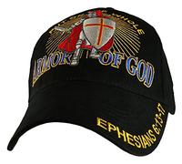 Put on the Whole Armor of God Embroidered Baseball Cap, Black, Adjustable