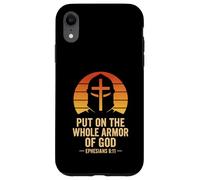Put on the Whole Armor of God Ephesians 6:11 Retro Case for iPhone XR