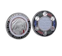 Put On The Whole Armor of God Knight Templar Coin, Prayer Pocket Hug Token Lucky Coin Pray Always Challenge Coin