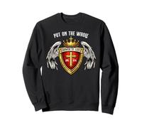 Put on The Whole Armor of God Shield Jesus Christian Sweatshirt