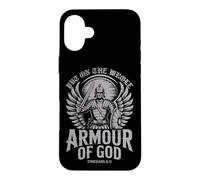 Put On The Whole Armour Of God Faith Warrior Design Case for iPhone 16 Plus