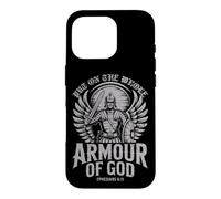 Put On The Whole Armour Of God Faith Warrior Design Case for iPhone 16 Pro