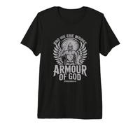 Put On The Whole Armour of God Faith Warrior Design Premium T-Shirt